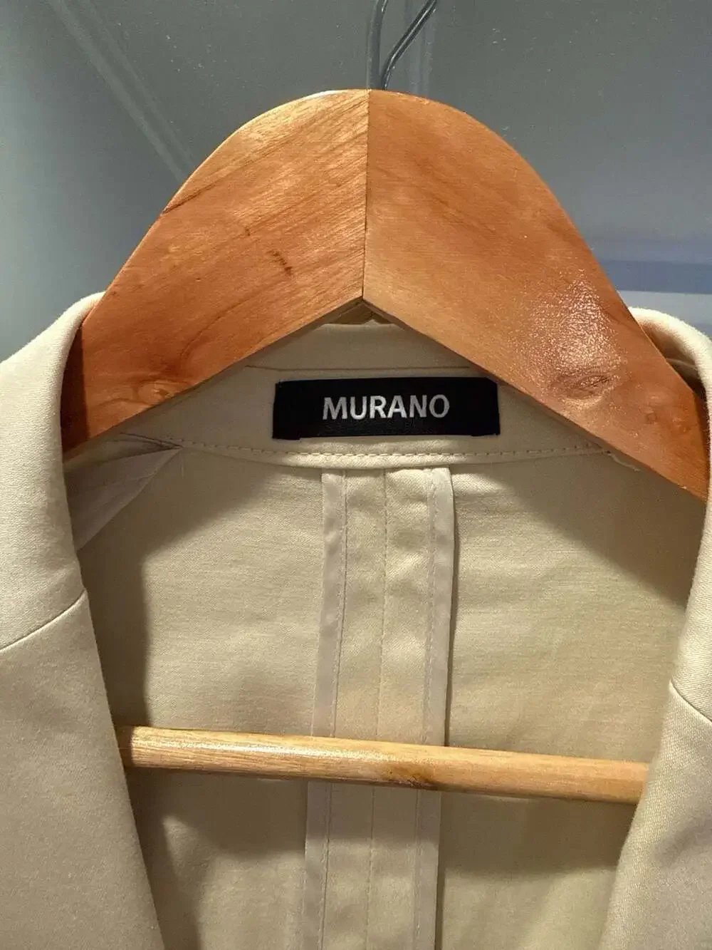 Murano Men's Slim Fit Linen-Blend Sport Coat in Stone
